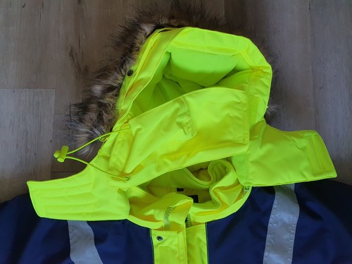 Warnschutz Winter Parka Ocean Medusa Polar safety line Jacke gefütterte Jacke - Picture 4 of 20