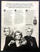 1985 Barbara & Kim Alexis & Aunt Nancy photo Ultima II Pro Collagen print ad