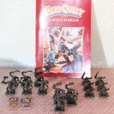 Heroquest LA ROCCA DI KELLAR espansione Libretto tasselli mostri TUTTO ORIGINALE