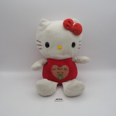 JK06 JUNK Hello Kitty Sanrio red relax NOTUSHTAG Plush 6'' Stuffed Toy Doll Japan