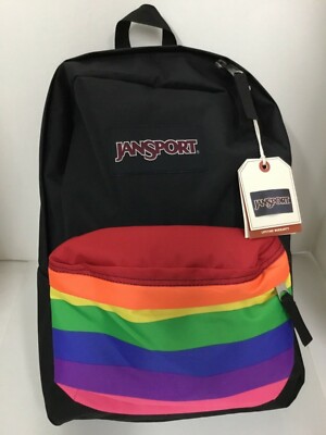 rainbow jansport backpack
