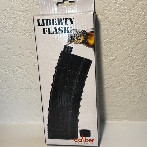 Caliber Gourmet Liberty Flachmann Kunststoff AR-15 Flachmann schwarz neu im Karton 6,4 oz
