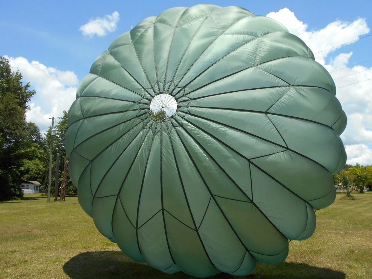 その他 70s vintage itary army 2way parachute US Military T-10 Personnel Parachute (35' nominal parachute) (NO