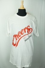 Cheers Boston 1989 Screen Stars Made in USA White Cotton T Shirt 3XL XXXL NEW
