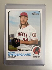 NOAH SYNDERGAARD 2022 TOPPS HERITAGE HIGH NUMBER 1973 OVERSIZED BOX TOPPER OB-NS