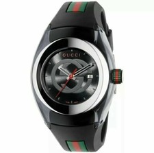 Orologio unisex Gucci Sync XXL YA137101 cinturino gomma nero 46 mm