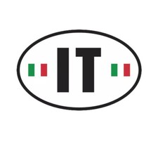 Italy Oval Sticker