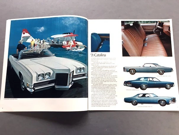 1971 Pontiac Sales Brochure Catalog - GTO Firebird LeMans Grand Prix Bonneville Foto 4 de 4