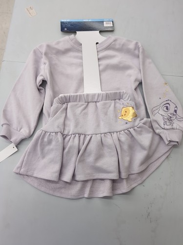 Character Crew Neck Top Long Sleeve Elastic Cuffs Toddler 2 Piece Short Set SW10 - Picture 3 of 4