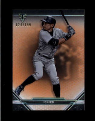 ICHIRO 2021 TOPPS TRIPLE THREADS #87 AMBER PARALLEL #024/199