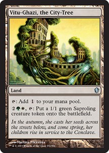 Vitu-Ghazi, the City-Tree x4 - Commander 2013 - NM-Mint, English - Commander 201