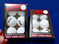 New Sealed Set of 2 Penn 1 Star Recreational Table Tennis Balls 6 40MM Ping Pong