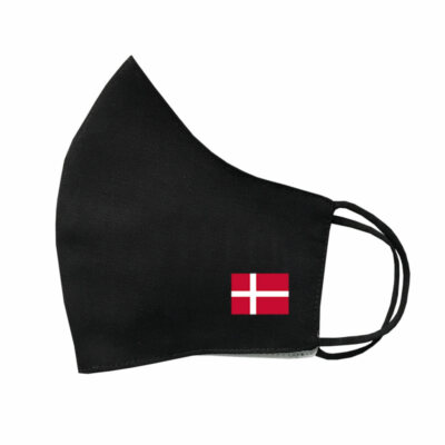 Dänische Flagge Maske Schutzhülle Waschbar Wiederverwendbar Atmungsaktiv Dänemark Flagge