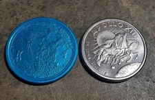 APOLLO 13 Movie HARDEES POGS 2 HEAVY METAL SLAMMERS 1995 Moon Space NASA Unused 