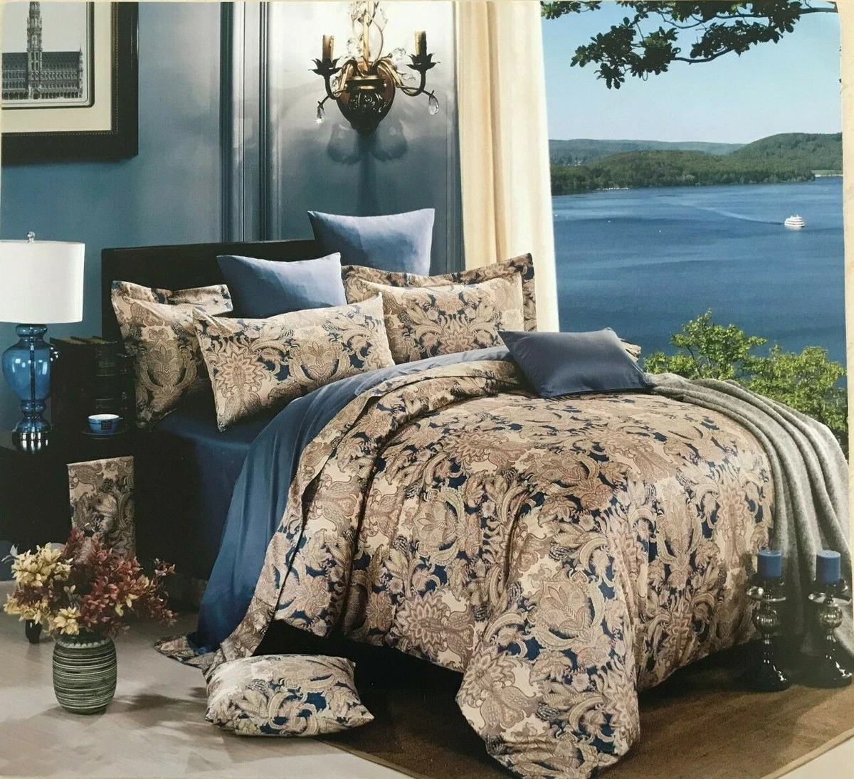 Flowers And Leopard Pattern Louis Vuitton Bedding Sets Bed Sets, Bedroom  Sets, Comforter Sets, Duvet Cover