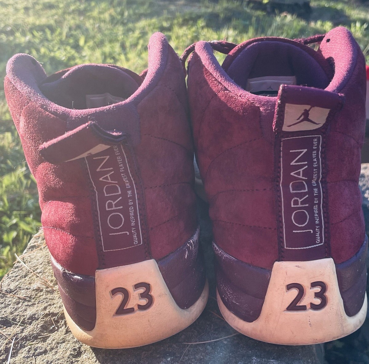 Nike Air Jordan 12 xii- Number 23, Burgundy Bordeaux Men