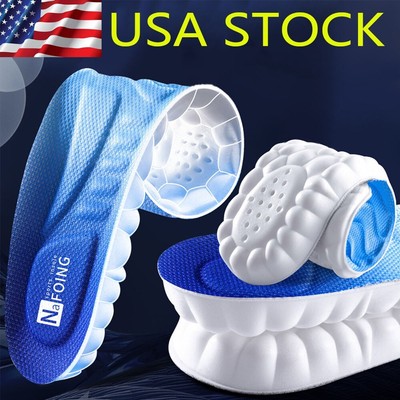 1 Pair Breathable 4D CLOUD TECHNOLOGY Insoles Hiking Trainer Inner Soles Inserts