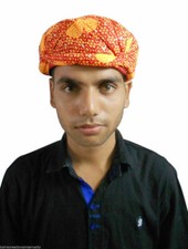 Men Handmad Wedding Hat Safa Pagri Turban Indian Cotton Blend Rajasthani Small