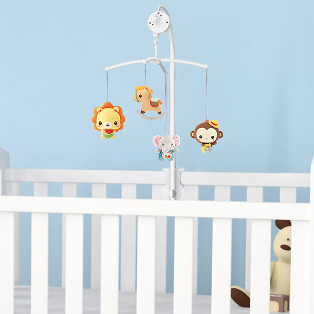 Baby Crib Mobile Hanging Bed Bell Holder Toy Arm Bracket Windup Music