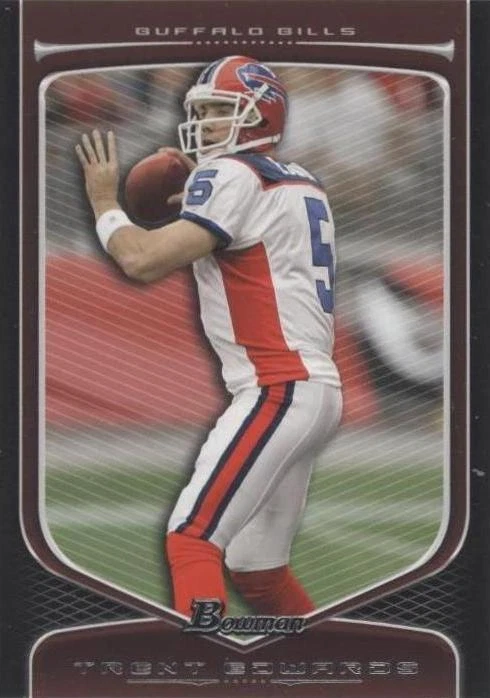 2009 Bowman Draft Picks Trent Edwards #17