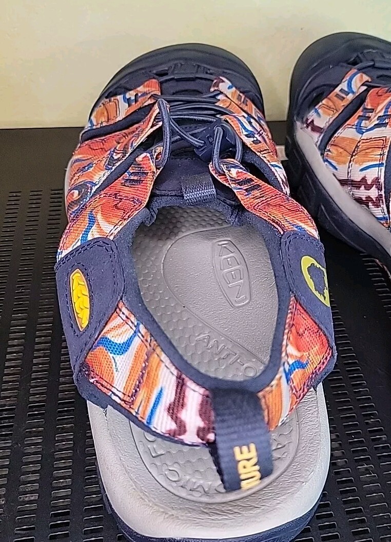 Keen Newport Retro 1026348 Sandali da Escursionismo Uomo Groovy Arancione Blu Impermeabili