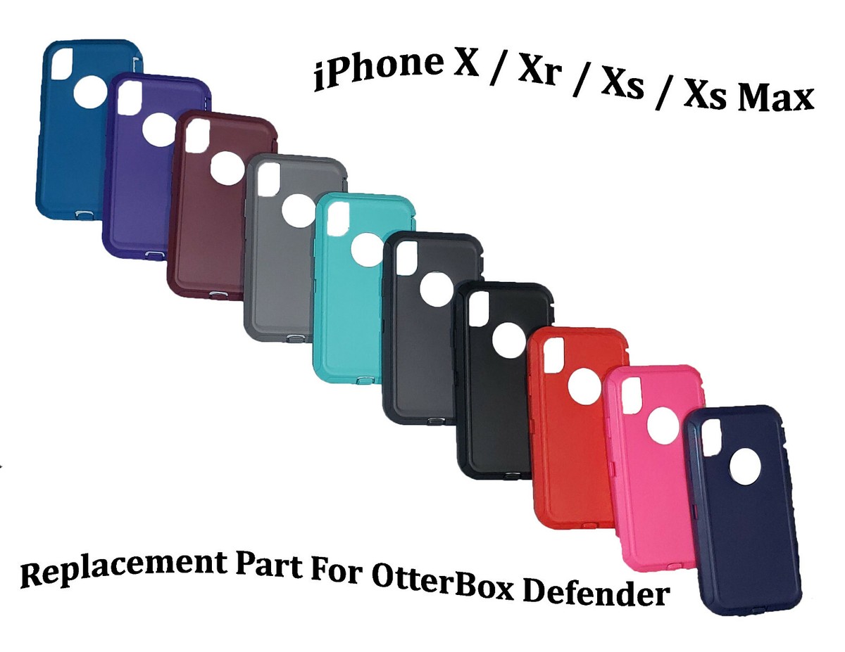 iPhone X/Xs/Xr/Xs Max Replacement For OtterBox Defender Rubber Silicone Skin