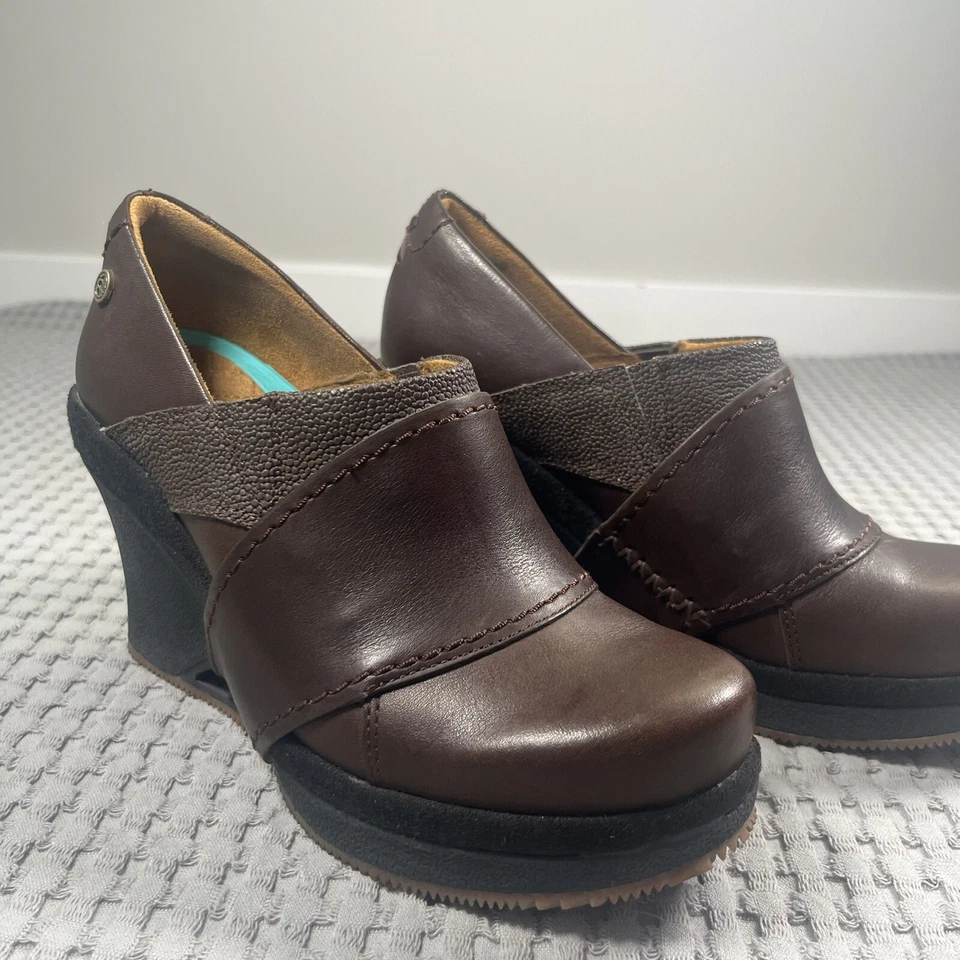 Zapatos MOZO para mujer 6 marrón divino para tripulaciones chef cuña zueco antideslizante Foto 2 de 4