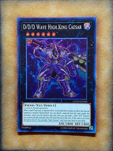 Yugioh D/D/D Wave High King Caesar COTD-EN042 Super Rare NM