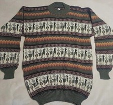 Unisex Peruvian sweaters size large Multicolor with designs.