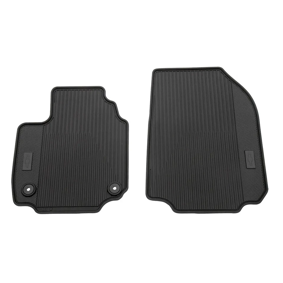 Alfombrillas Chevrolet Equinox Premium 2025 para todo tipo de clima 26406538 negras con logotipo OEM Foto 2 de 3