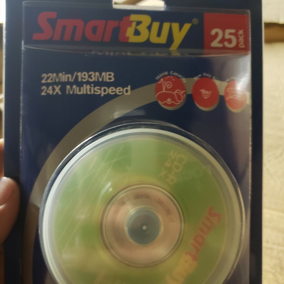 25x Mini CD-R 25 Pack 8cm 193 MB Mo 22 Minute 1x-24x Pocket CD-R