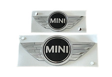 New Mini R52 R53 Cooper S Front And Rear Emblem Badge 2002-2006 Set 51140660106