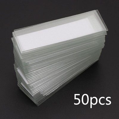 Microscope Accessories 50Pcs 1mm Thickness Cavity Glass Coverslips Single
