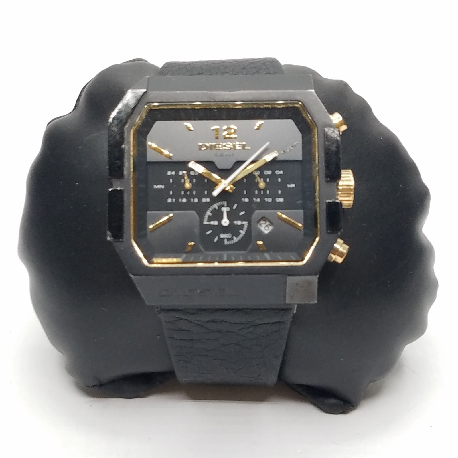 Diesel DZ-4197 45mm WR 5 BAR Black Sub-Dial Date Watch 93g