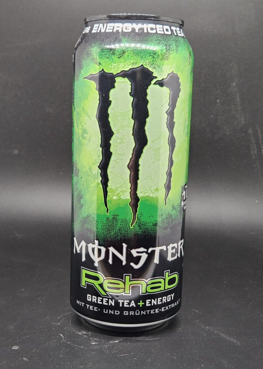 Monster Energy Rehab Green Tea DE SKU 0317 AG 1 lata completa FULL Can coleccionista