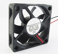1 x Brushless DC Cooling Fan 60x60x15mm 6015 9 blades 5V 0.2A 2pin Connector