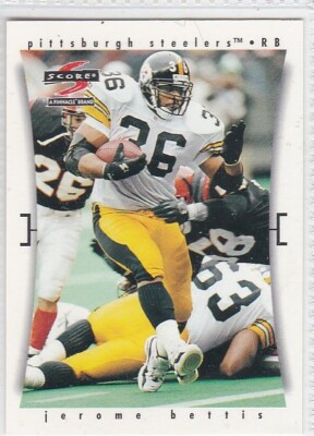 1997 Score Pinnacle Football Trading Card Jerome Bettis Pittsburgh