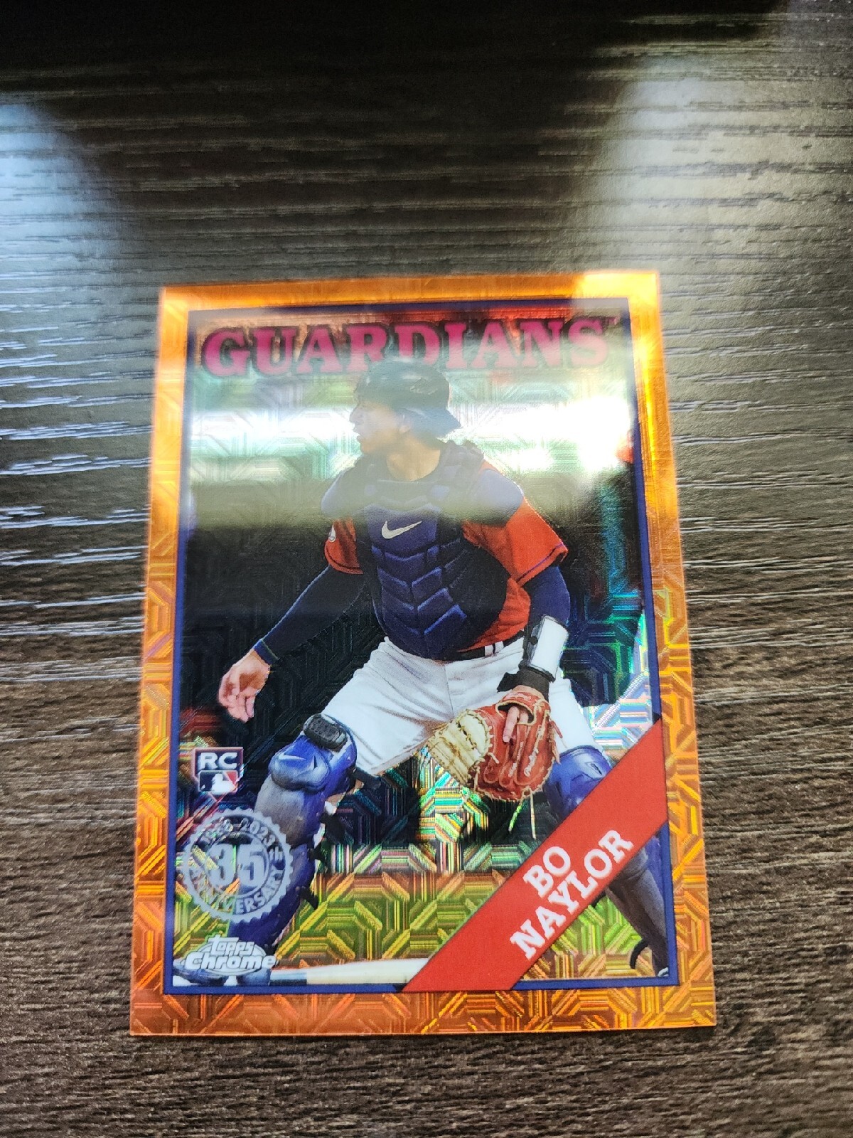2023 Topps Series 2 Bo Naylor RC /25 Orange Silver Pack GUARDIANS SP