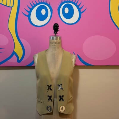 Moschino Cheap and Chic Cut Out Heart Vest