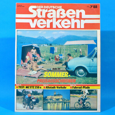 Der Deutsche Straßenverkehr 7/1988 MZ ETZ 250 Großsedlitz Elstermode Caravan M12