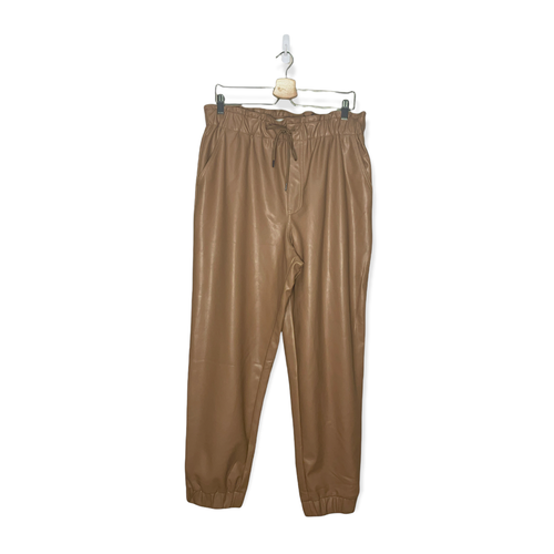 Fitch Vegan Leather Joggers Womens Size 