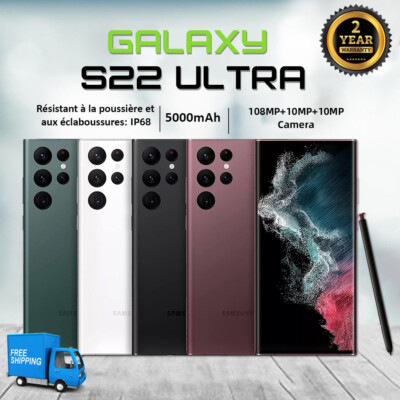 New Samsung Galaxy S22 Ultra 5G 128/256/512GB SM-S908U GSM CDMA All Carriers