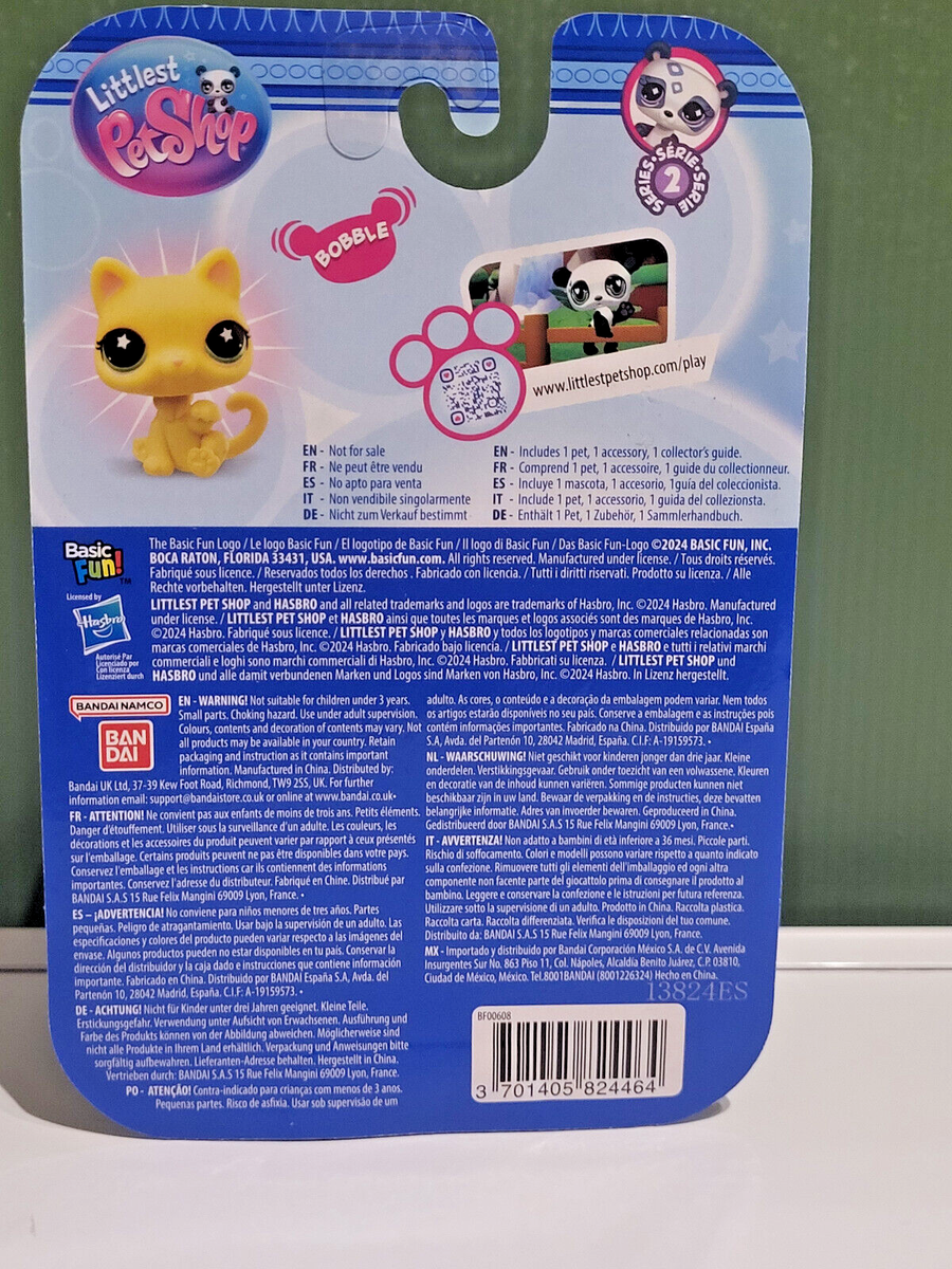 LPS LITTLEST PETSHOP AUTHENTIQUE CAT YELLOW CHEESE G7 FRANCE