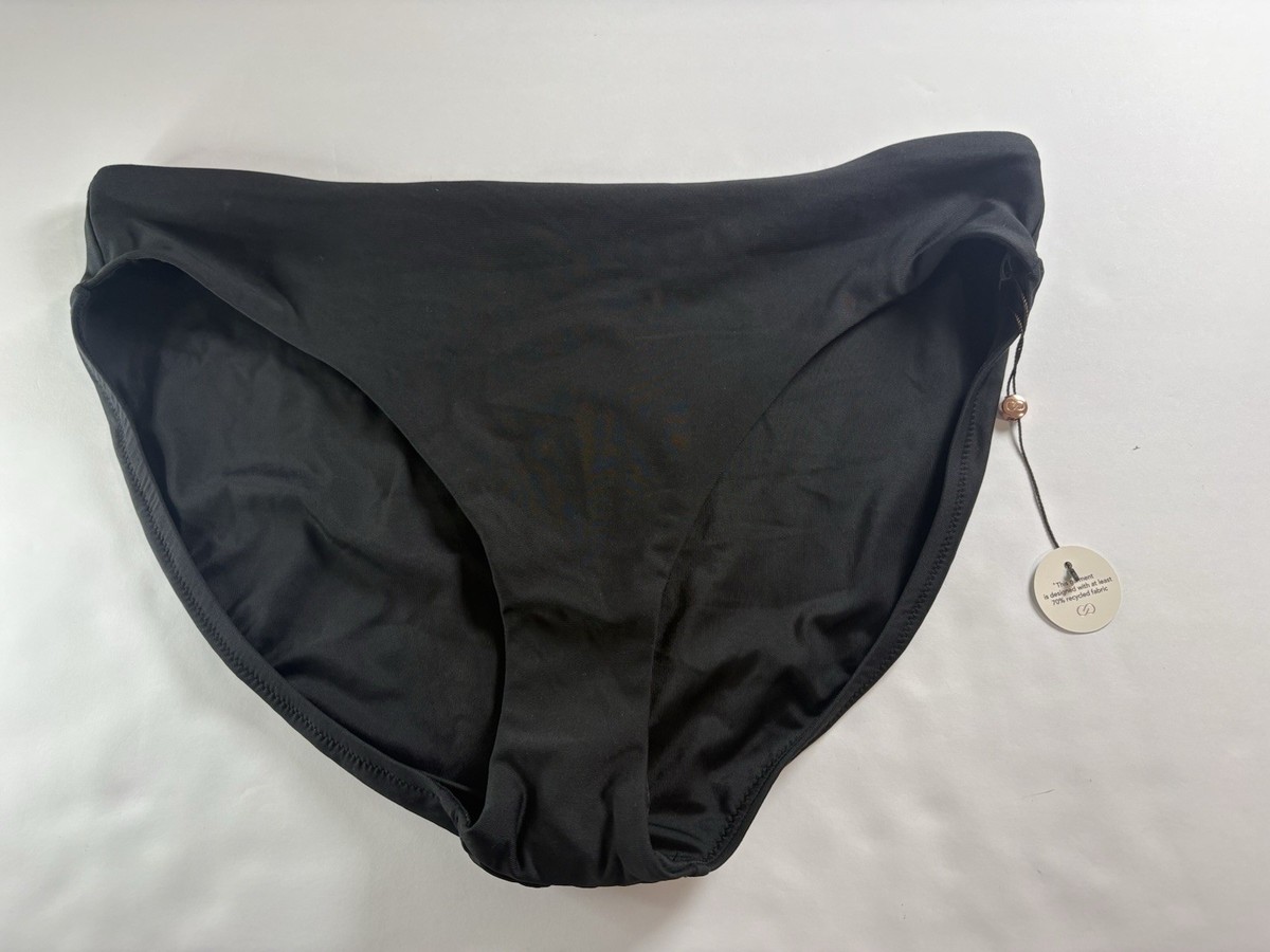 Calia Swim Women's Pure Black Size Medium Core Mid Rise Bottom