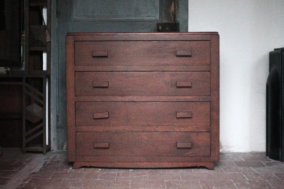 Commode vintage, commode bois reconstruction, meuble de rangement - Photo 2/4