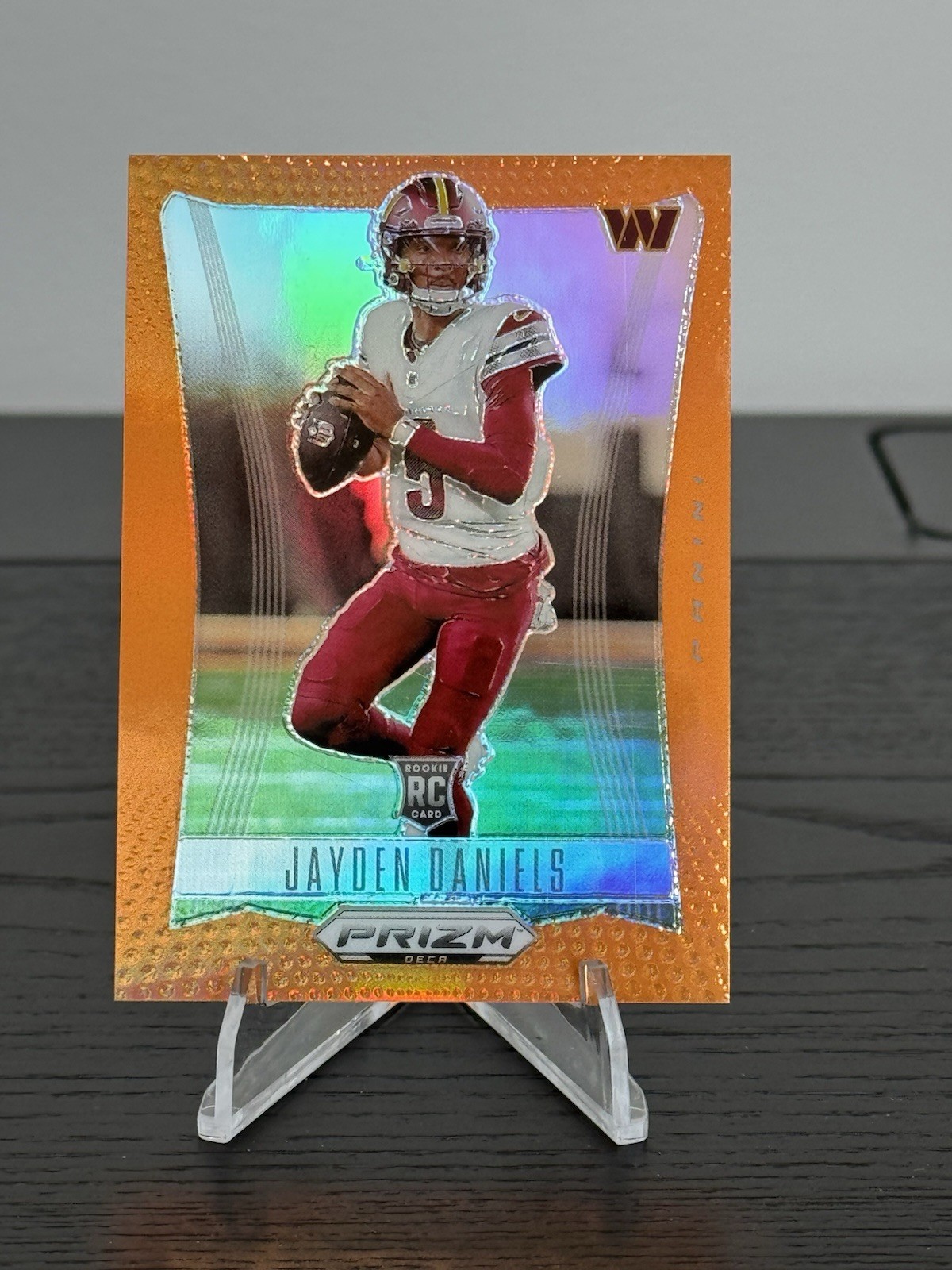 2024 Prizm Deca Jayden Daniels RC Orange /49 Commanders Rookie