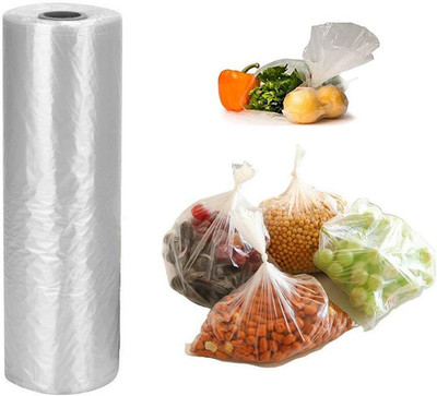 12 X 20 Inches Plastic Produce Bag,350 Bags/Roll,For Fruits, Vegetable, Bread, F