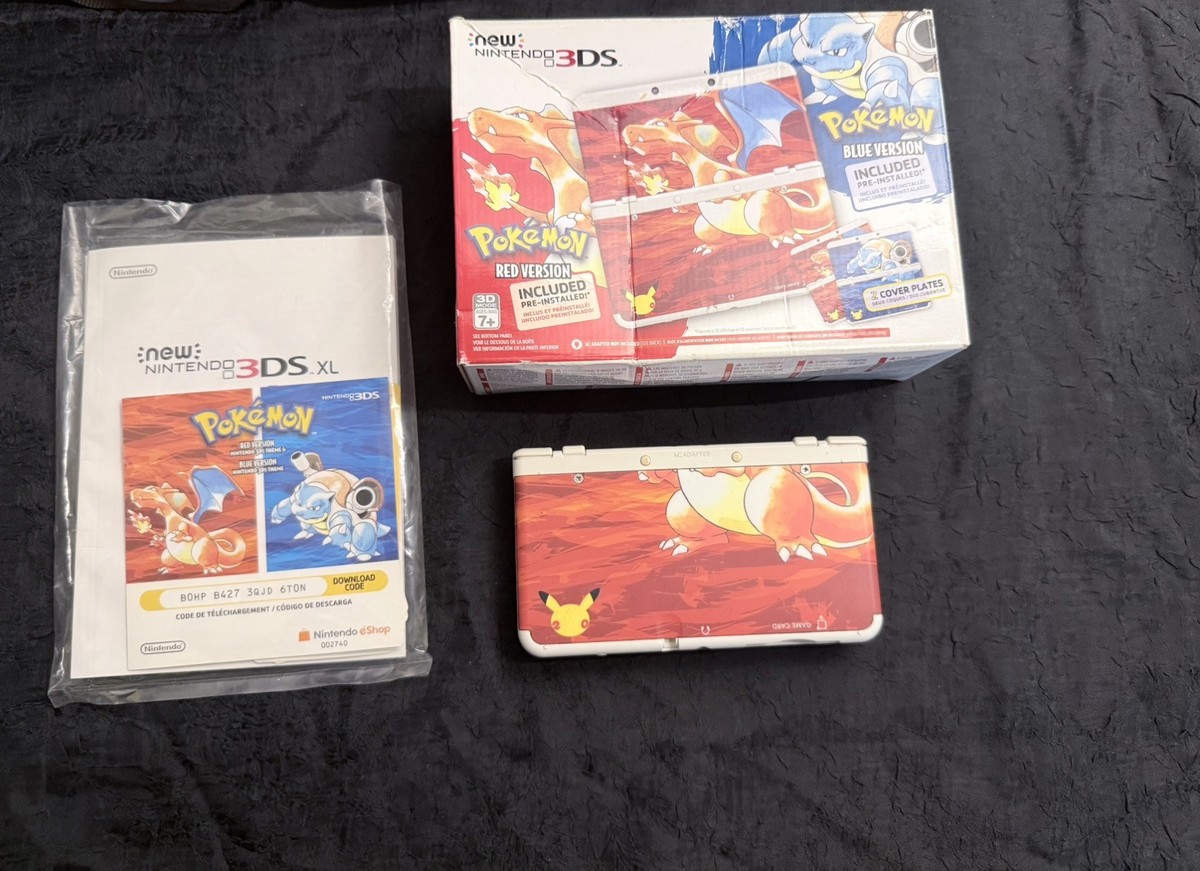 Nintendo 3DS 20th Anniversary Pokemon Red Blue Edition | eBay