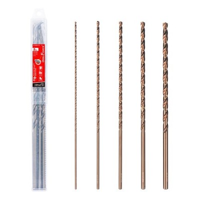Cobalt Extra Long Drill Bits Set(5PCS), M35 High Speed Steel Extension Drill Bit