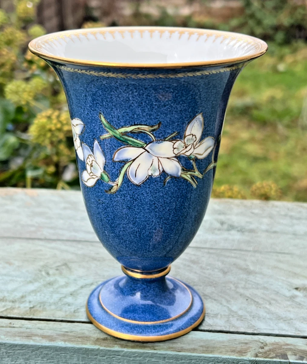 Vase Wedgwood Art Déco Lustré Argent - Modèle Taplin Millicent - Vintage Années 1920